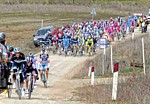 Andy Schleck pendant le Montepaschi Strade Bianche 2011